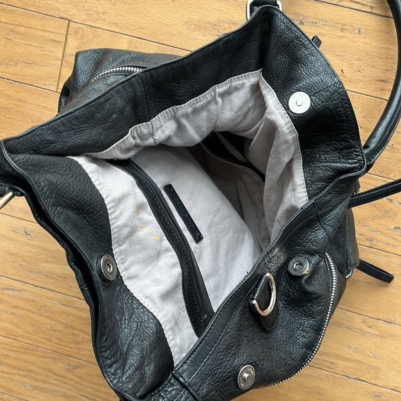 Day and Mood black leather bag - Picture 4 of 6